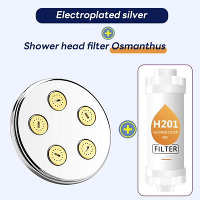 Vysokotlaková mini sprchová hlavica s dažďovou sprchou, sprchová hlavica s dažďovou sprchou Magic Water Flow, kúpeľňové doplnky Rainshower na úsporu vody