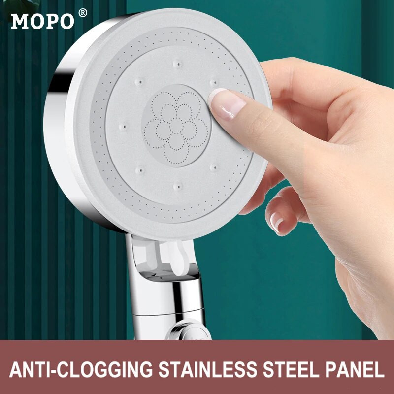 Κεφαλή ντους υψηλής πίεσης 6 λειτουργιών Ρυθμιζόμενο φίλτρο μπάνιου Ντους με ένα κλειδί στοπ Αξεσουάρ μπάνιου Οδοντόβουρτσες Κεφαλές