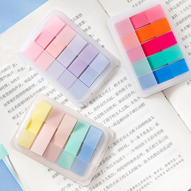 375 τμχ Βιβλία Καρτέλα κολλώδους ευρετηρίου Αρχείο μαθητή Γραφείο Εγγράψιμο Σχολείο Ταξινόμηση σελιδοδείκτης Σημείωση ανάγνωσης σελίδας Δείκτης 15 Χρώματα