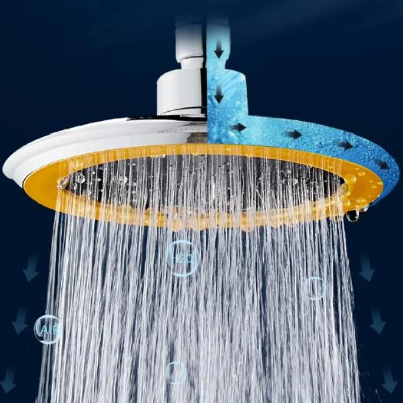 6-tolline dušipea kõrgsurve 360 reguleeritav suur ümmargune suur vihmapihusti käeshoitav vannitoatarvikud alcachofa ducha