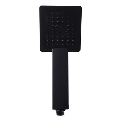 Greitas pristatymas ABS plastikinis vonios kambarys Big Square, vandenį taupantis dušo galvutė Black Bath Rainfall rankinė dušo galvutė