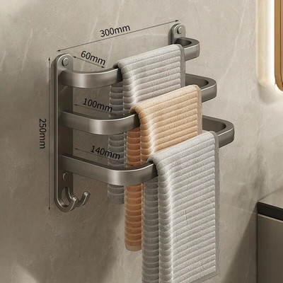 Ermo vannitoatarvikud Seinale paigaldatav käterätikuivati ruum Alumiiniumist duširuumi hoidik käterätikuivati 20-60 cm mitmekihiline käterätikuivati