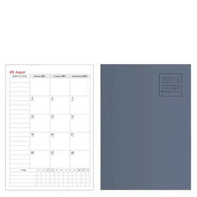 Päevik Nädala Kuu päevakava 2024 A4 A5 Märkmik Akadeemiline Nädala Agenda Tegevusi Märkmik 12 kuu planeerija Aja korraldaja