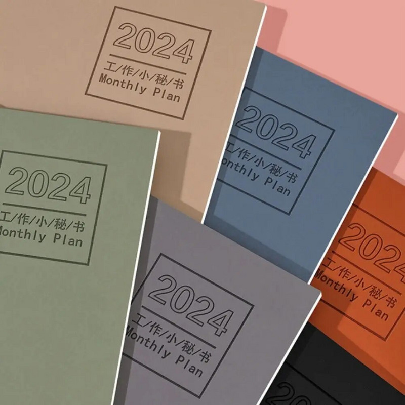 Päevik Nädala Kuu päevakava 2024 A4 A5 Märkmik Akadeemiline Nädala Agenda Tegevusi Märkmik 12 kuu planeerija Aja korraldaja