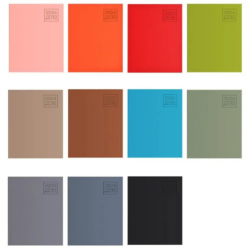 Päevik Nädala Kuu päevakava 2024 A4 A5 Märkmik Akadeemiline Nädala Agenda Tegevusi Märkmik 12 kuu planeerija Aja korraldaja