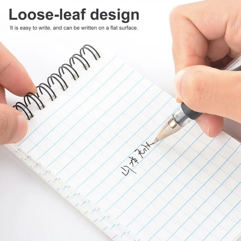 Φορητό σημειωματάριο γραφής Σημειωματάριο ανθεκτικό συμπαγές σχέδιο πηνίου για σχολικά είδη γραφείου και επιστολόχαρτα