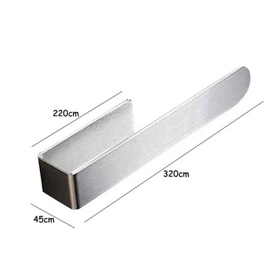 Μαύρη κρεμάστρα για πετσέτες χωρίς τρύπημα Αυτοκόλλητη θήκη για πετσέτες μπάνιου Κρεμάστρα για πετσέτες κουζίνας Αξεσουάρ μπάνιου