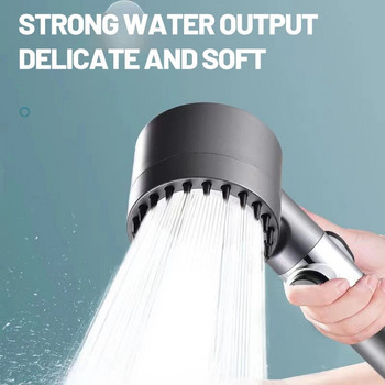 Дъждовна глава за душ с високо налягане, спестяване на вода, регулируем усилващ държач за филтър с маркучи за принадлежности за баня