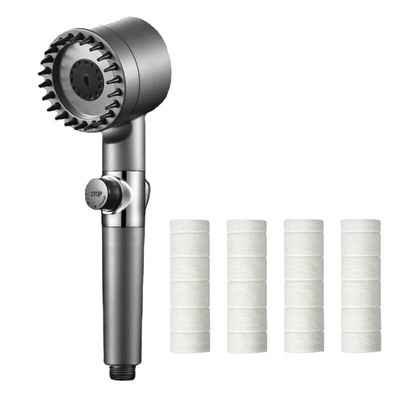 Aukšto slėgio dušo galvutės lietaus vandenį taupantis reguliuojamas padidinimo dušo galvutės filtro laikiklis su žarnų rinkiniu vonios kambario priedui