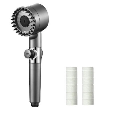 Aukšto slėgio dušo galvutės lietaus vandenį taupantis reguliuojamas padidinimo dušo galvutės filtro laikiklis su žarnų rinkiniu vonios kambario priedui