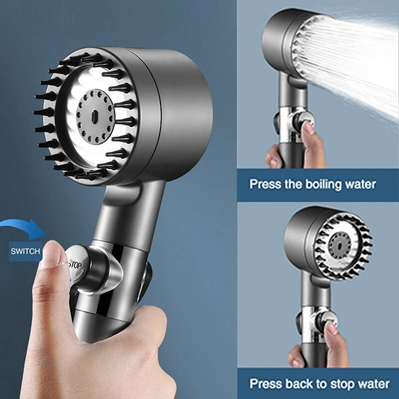 Vysokotlaková sprchová hlavica, dažďová úspora vody, nastaviteľný tlakový držiak sprchovej hlavice s hadicovou sadou pre kúpeľňové príslušenstvo