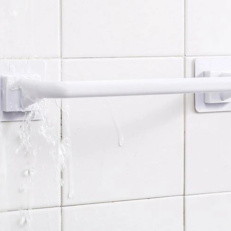Αυτοκόλλητη κρεμάστρα για πετσέτες Αυτοκόλλητη ράβδος πετσετών Μπάρα πετσετών σε τοίχο Βάση για πετσέτες μπάνιου Αξεσουάρ μπάνιου επιτοίχια βάση