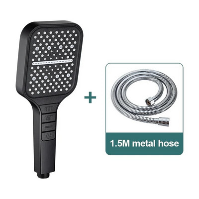 Κεφαλή ντους υψηλής πίεσης 7 Λειτουργίες Βροχόπτωση Εξοικονόμηση νερού Ακροφύσιο ψεκασμού ντους χειρός Μασάζ νερού για αξεσουάρ μπάνιου