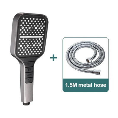 Κεφαλή ντους υψηλής πίεσης 7 Λειτουργίες Βροχόπτωση Εξοικονόμηση νερού Ακροφύσιο ψεκασμού ντους χειρός Μασάζ νερού για αξεσουάρ μπάνιου