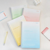 Spiraalselt mähitud märkmikud lai joonpaber, 60 lehte, värvilised märkmeraamatud, vooderdatud paber Kodu Koolitarbed üliõpilastele