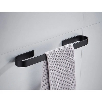 Κρεμάστρα κρεμάστρα για πετσέτες από αλουμίνιο 20/45 CM Πολυλειτουργική θήκη πετσετών χωρίς διάτρηση Μπάνιο Επιτοίχια θήκη για πετσέτες παντόφλες