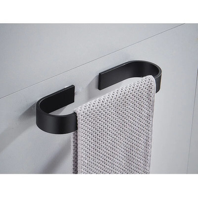 Κρεμάστρα κρεμάστρα για πετσέτες από αλουμίνιο 20/45 CM Πολυλειτουργική θήκη πετσετών χωρίς διάτρηση Μπάνιο Επιτοίχια θήκη για πετσέτες παντόφλες