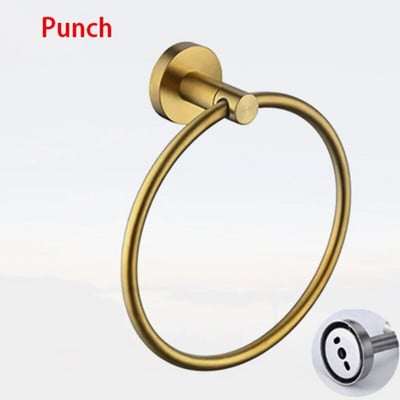 Držiak na uteráky z nehrdzavejúcej ocele, samolepiaci, kúpeľňový, nástenný, držiak na uteráky, zlatý vešiak na uteráky