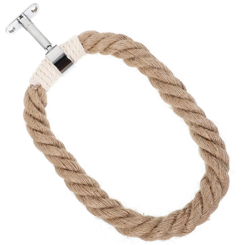 Κρεμαστό δαχτυλίδι πετσετών Κρεμάστρα μπάνιου Βοημικού στυλ Βάση τοίχου Φωτιστικό Διακοσμήσεις για Σχοινί Σπιτιού Boho