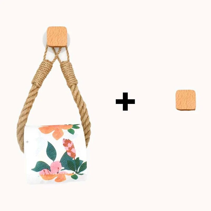 2 ks drevených doplnkov, držiak na papierové utierky, kúpeľňové doplnky, vešiak na papier, kúpeľňové nástenné dekorácie na utierky, držiak na rolku toaletného papiera