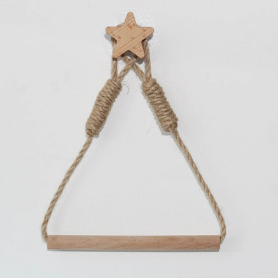 Vintažinio rankšluosčio pakabinimo virve Tualeto popieriaus laikiklis Namai Viešbučio vonios kambario apdaila Sandėliavimo stovo siurbimo taurė Tvirtinama prie sienos kilnojama