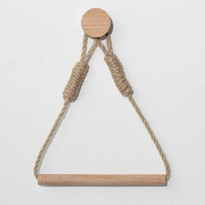 Vintažinio rankšluosčio pakabinimo virve Tualeto popieriaus laikiklis Namai Viešbučio vonios kambario apdaila Sandėliavimo stovo siurbimo taurė Tvirtinama prie sienos kilnojama