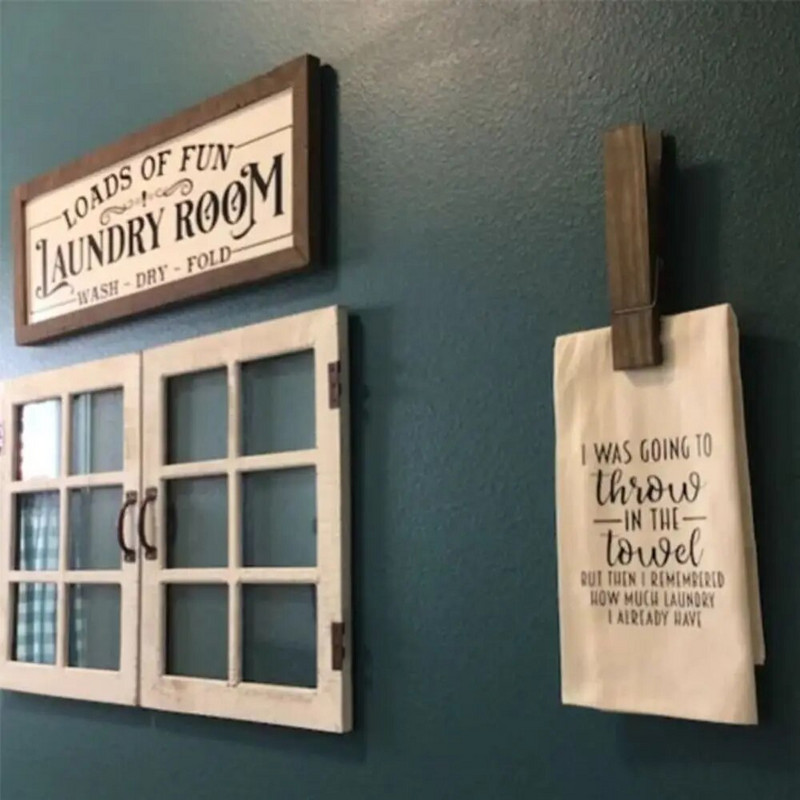 Koka milzu dvieļu klipsis pie sienas stiprināms vannas istabas dvieļu turētājs 30 cm/12 collu lauku stila liela izmēra drēbju šķipsnas āķis Aparatūras piederumi