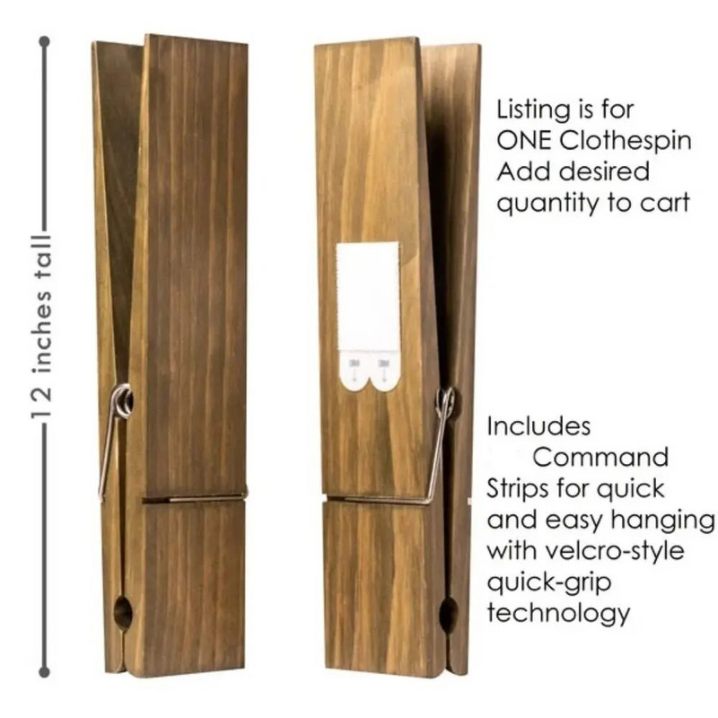 Koka milzu dvieļu klipsis pie sienas stiprināms vannas istabas dvieļu turētājs 30 cm/12 collu lauku stila liela izmēra drēbju šķipsnas āķis Aparatūras piederumi
