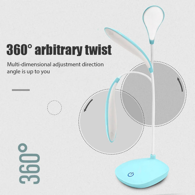 LED-mini lugemisraamatulamp Silmade kaitse Kaasaskantav kokkupandav koduvalgusti Magamistoa voodi kõrval asuv lugemislaualamp