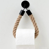 Βάση ρολού τουαλέτας Ρετρό Κουζίνα Επιτοίχια Ρολό Χαρτί από γιούτα Βάση σχοινιού Ράφι Διακόσμηση μπάνιου