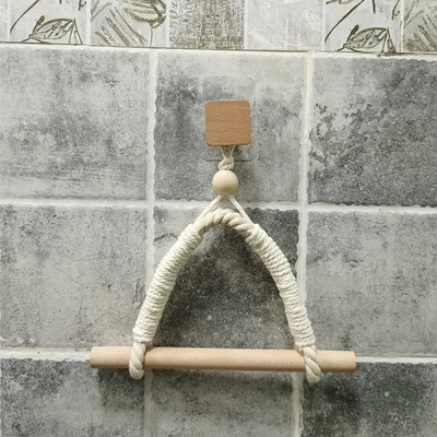 Vintage πετσέτα κρεμαστό σχοινί για χαρτί υγείας Βάση για χαρτί υγείας Σπίτι Ξενοδοχείο Διακόσμηση Μπάνιου Προμήθειες θήκη για χαρτί υγείας