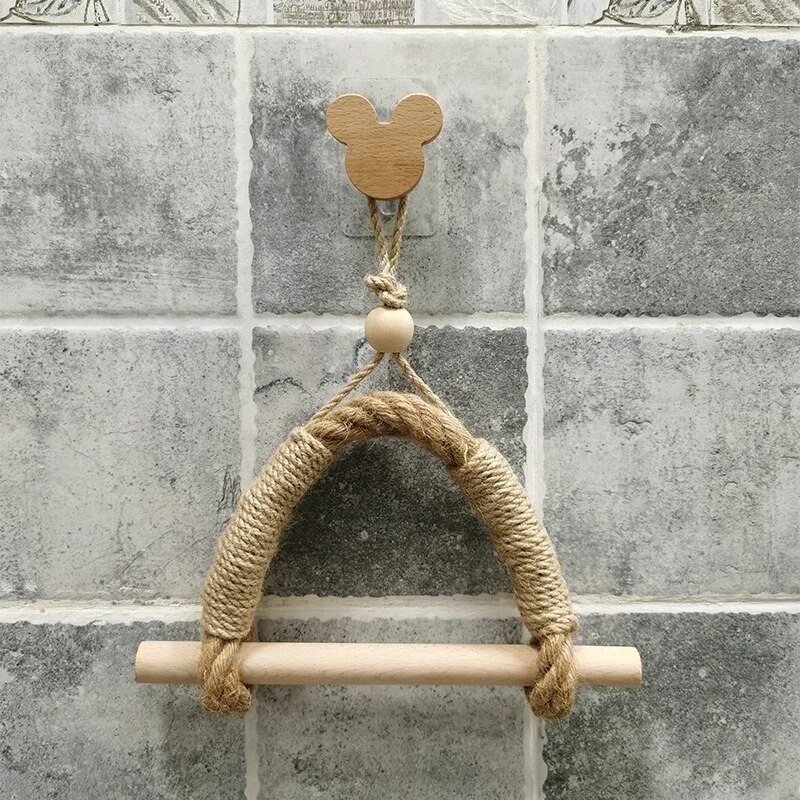 Vintage πετσέτα κρεμαστό σχοινί για χαρτί υγείας Βάση για χαρτί υγείας Σπίτι Ξενοδοχείο Διακόσμηση Μπάνιου Προμήθειες θήκη για χαρτί υγείας