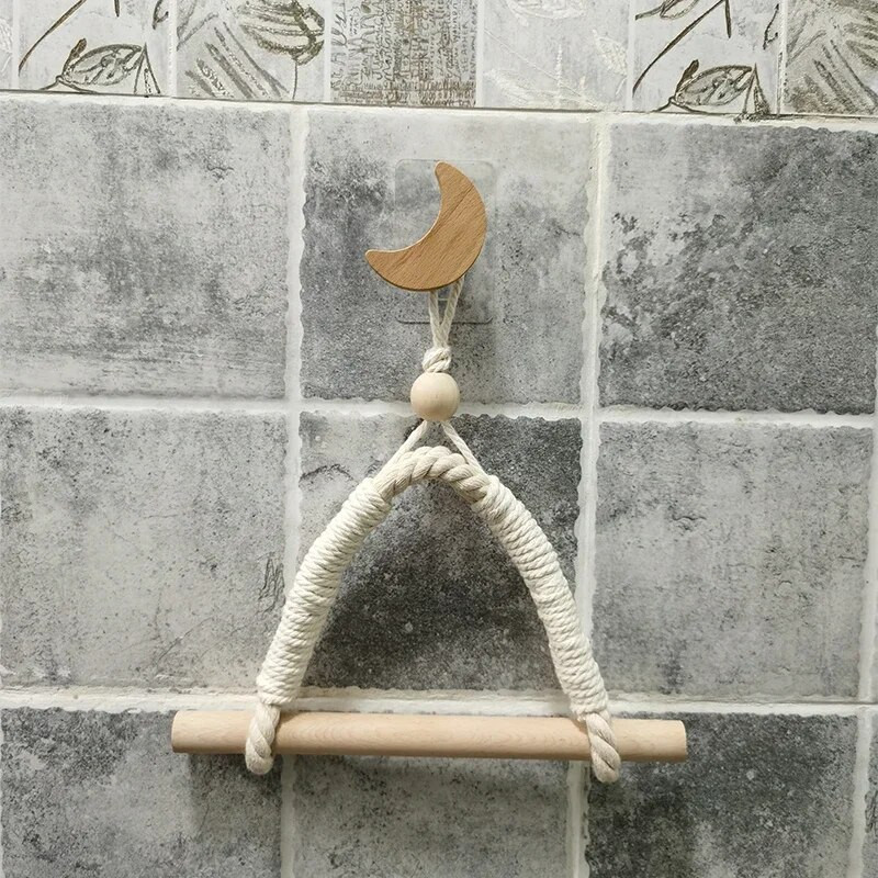 Vintage πετσέτα κρεμαστό σχοινί για χαρτί υγείας Βάση για χαρτί υγείας Σπίτι Ξενοδοχείο Διακόσμηση Μπάνιου Προμήθειες θήκη για χαρτί υγείας