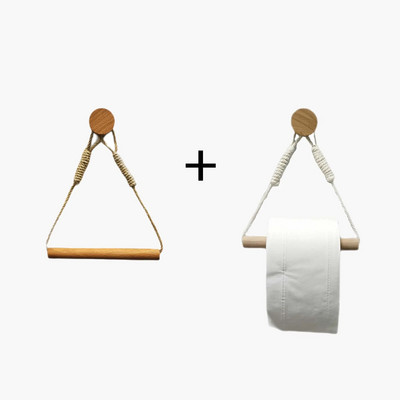 Vintage πετσέτα κρεμαστό σχοινί για χαρτί υγείας Βάση για χαρτί υγείας Σπίτι Ξενοδοχείο Διακόσμηση Μπάνιου Προμήθειες θήκη για χαρτί υγείας