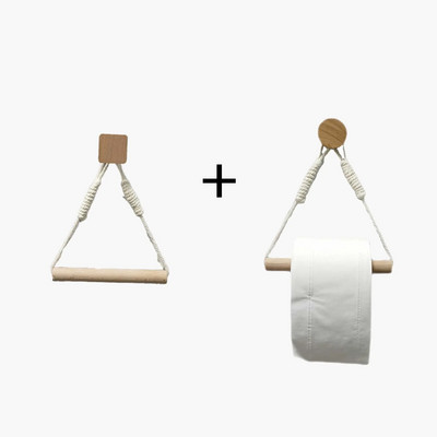 Vintage πετσέτα κρεμαστό σχοινί για χαρτί υγείας Βάση για χαρτί υγείας Σπίτι Ξενοδοχείο Διακόσμηση Μπάνιου Προμήθειες θήκη για χαρτί υγείας