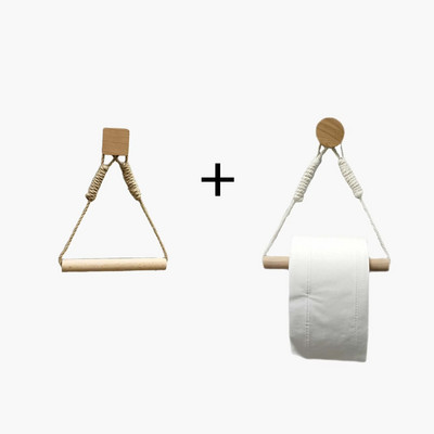 Vintage πετσέτα κρεμαστό σχοινί για χαρτί υγείας Βάση για χαρτί υγείας Σπίτι Ξενοδοχείο Διακόσμηση Μπάνιου Προμήθειες θήκη για χαρτί υγείας