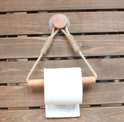 Χάρτινες θήκες για πετσέτες χωρίς νύχια Πετσέτες μπάνιου Γάντζος για χαρτί υγείας Βάση για πετσέτες μπεζ χρώμα κάνναβης