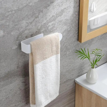 Κρεμάστρα πετσετών Μπάνιου Ακρυλικό σε σχήμα U Σχάρες θήκης για πετσέτες Αυτοκόλλητη κρεμάστρα χειρός Ανοιχτός δακτύλιος για τουαλέτες Rvs κουζίνες
