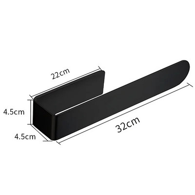 Δαχτυλίδι για πετσέτες χεριών Αυτοκόλλητη θήκη για πετσέτες μπάνιου κουζίνας Μπάρα θήκης για πετσέτες χειρός Μπάρα στον τοίχο χωρίς σχάρα για πετσέτες τρυπήματος