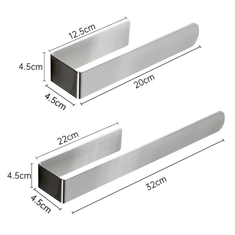 Δαχτυλίδι για πετσέτες χεριών Αυτοκόλλητη θήκη για πετσέτες μπάνιου κουζίνας Μπάρα θήκης για πετσέτες χειρός Μπάρα στον τοίχο χωρίς σχάρα για πετσέτες τρυπήματος