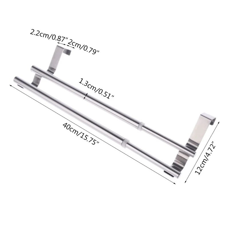 Výsuvný vešiak na uteráky nad dvere, závesný držiak na kúpeľňu, kuchyňu, hotel, náradie do kabíny