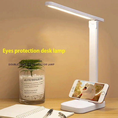 Защита на очите Touch USB Charge 3 Color Dimmable Touch Сгъваема настолна лампа Нощна лампа Регулируема настолна лампа за четене Учене