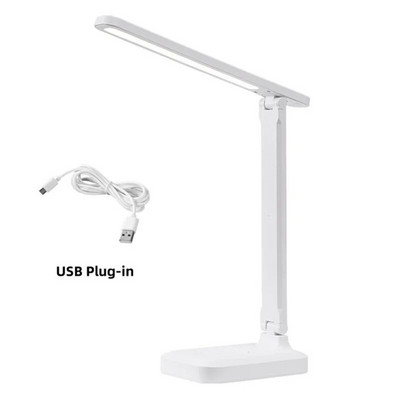Protecția ochilor Lampă de birou pliabilă, la atingere, la atingere, încărcare USB, 3 culori, lampa de birou pliabilă la atingere, lampa de birou reglabilă pentru studiu de lectură