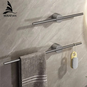 Juodas rankšluosčių laikiklis nerūdijančio plieno vonios rankšluosčių laikiklis vandeniui atsparus rankšluosčių laikiklis SS aukso lentynos lentynos priedai 811783