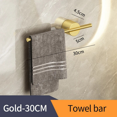 Juodas rankšluosčių laikiklis nerūdijančio plieno vonios rankšluosčių laikiklis vandeniui atsparus rankšluosčių laikiklis SS aukso lentynos lentynos priedai 811783