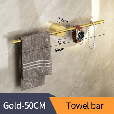 Juodas rankšluosčių laikiklis nerūdijančio plieno vonios rankšluosčių laikiklis vandeniui atsparus rankšluosčių laikiklis SS aukso lentynos lentynos priedai 811783