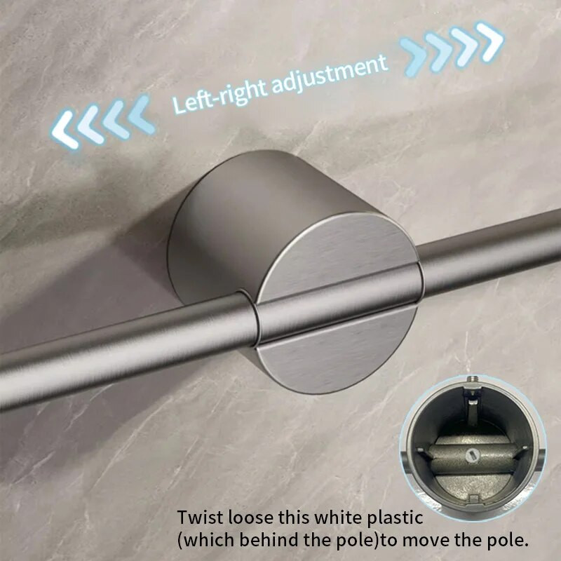 Juodas rankšluosčių laikiklis nerūdijančio plieno vonios rankšluosčių laikiklis vandeniui atsparus rankšluosčių laikiklis SS aukso lentynos lentynos priedai 811783