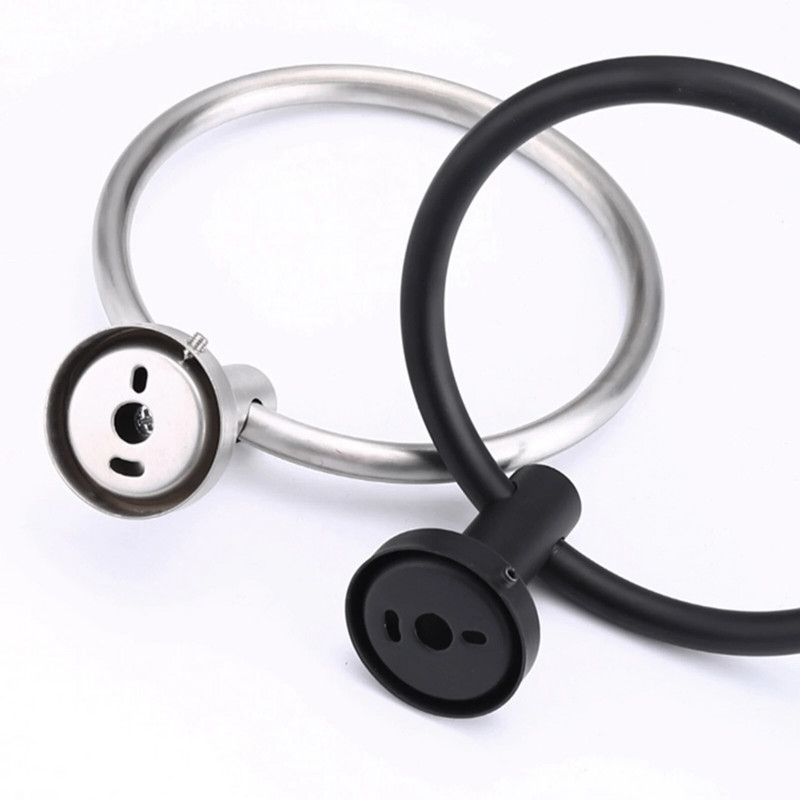 1 τμχ Δαχτυλίδι για πετσέτες μπάνιου από ανοξείδωτο ατσάλι Αυτοκόλλητες πετσέτες Βάση επιτοίχιας πετσέτες χειρός για μπάνιο κουζίνας