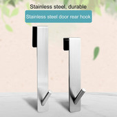 Κρεμάστρα για πετσέτες από ανοξείδωτο ατσάλι Γάντζος πίσω γυάλινης πόρτας για μπάνιο Μεταλλικός γάντζος ρούχων κρεβατοκάμαρας Δωρεάν διάτρηση Κρεμάστρα πολλαπλών χρήσεων