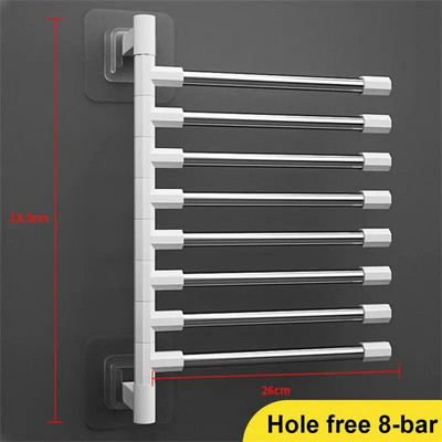 Κρεμαστό ράφι για πετσέτες μπάνιου Κινητή θήκη για πετσέτες μπάνιου από ανοξείδωτο ατσάλι επιτοίχια ράφι κουζίνας Αξεσουάρ βεντούζας τουαλέτας
